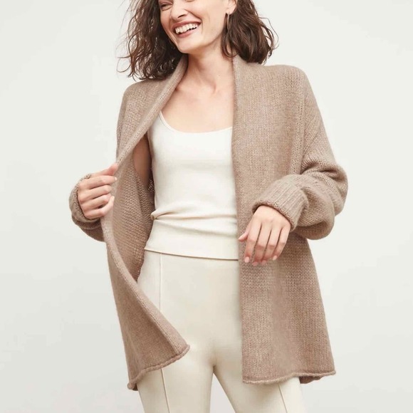 M.M La Fleur The Frederick Cardigan Yak Baby Alpaca Size M/L - Picture 14 of 15